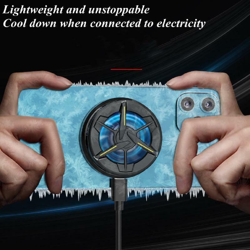 Phone Tablet Cooling Fan Semiconductor Magnetic Heat Radiator Mute Cooler Fan