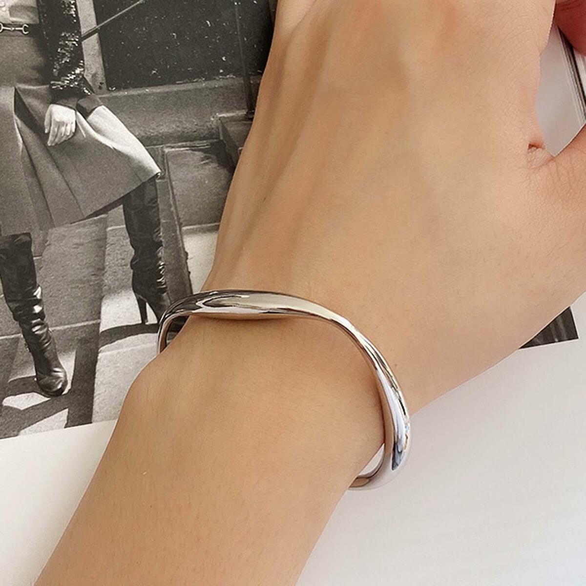 Bangle Bracelets Jewelry Round Simple Irregular Fashion Adjustable