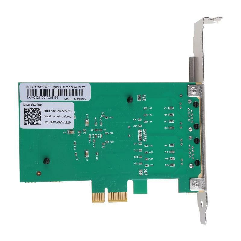PCI-Express Dual Port 10/100/1000Mbps Gigabit Ethernet Card Server Adapter NIC