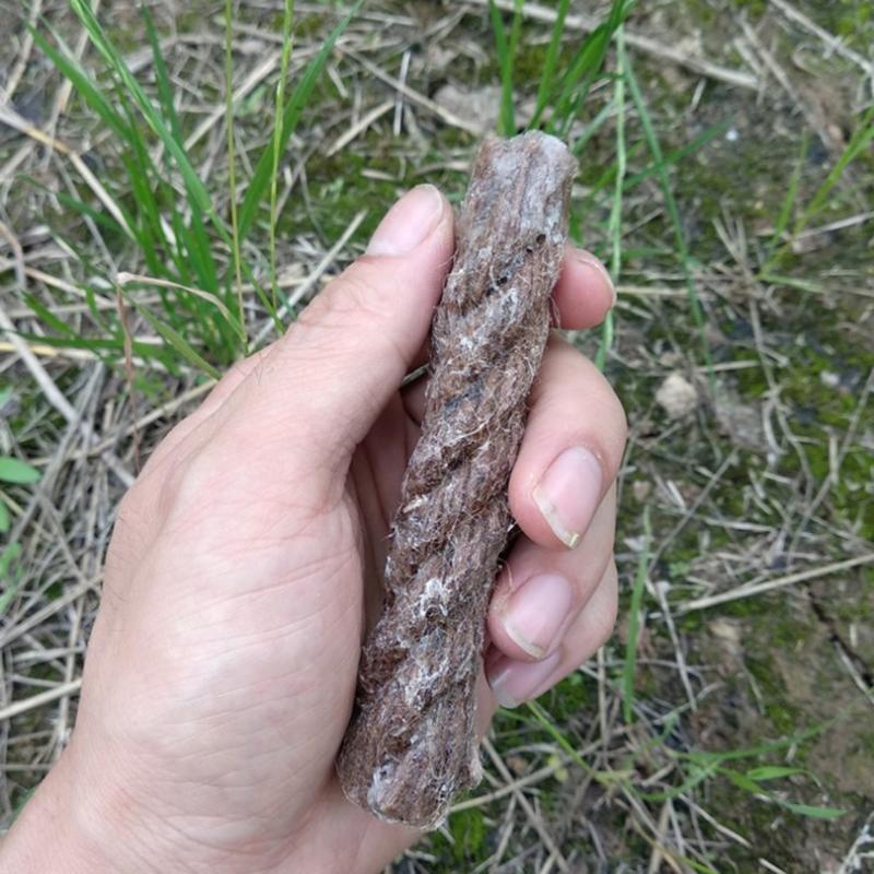 4pcs Outdoor Camping Hunting Survival Waterproof Tinder Waxed Hemp Rope 80g