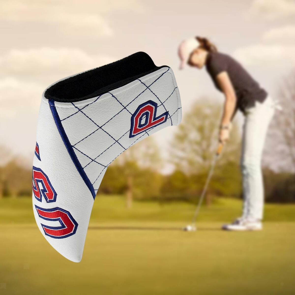 Golf Blade Putter Head  PU Leather Durable with Magnetic