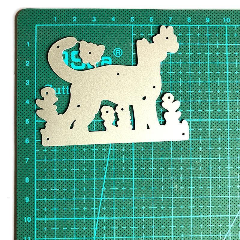 Flowers Cat Metal Cutting Dies Photo Album Decoration Accessories DIY Crafts