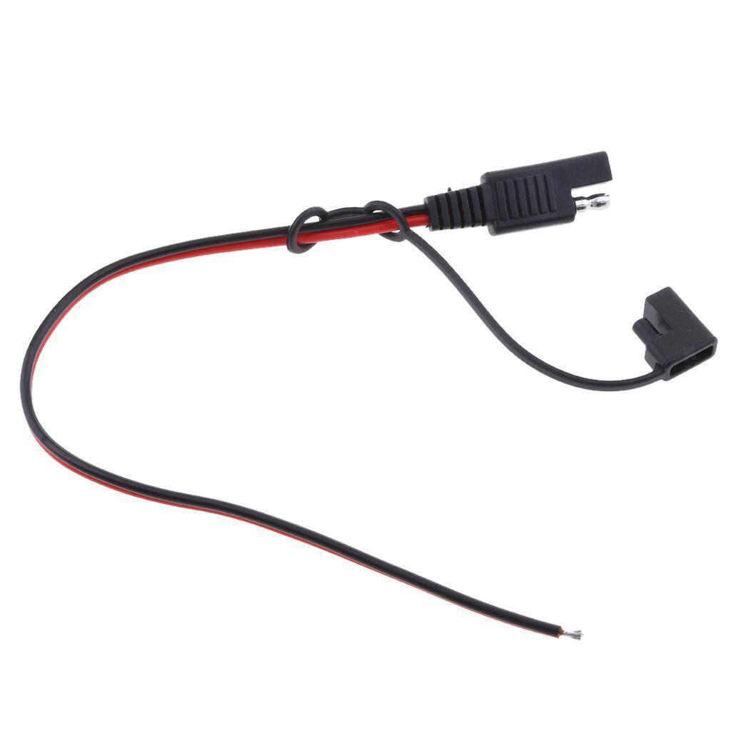 Universal 18AWG Solar Panel Battery SAE Plug Extension Connector Cable 300mm