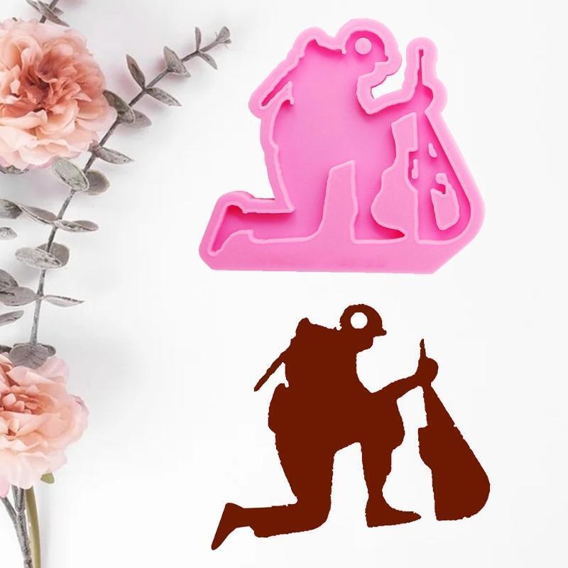 Handmade Key Chain Decor Casting Mold DIY Crafts Hanging Pendant Silicone Mould
