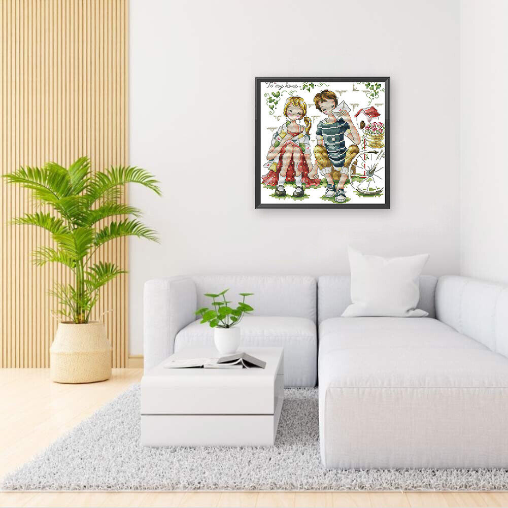 Partial Embroidery Set Love of Life Cross Stitch Kit 14CT Stamped DIY Craft