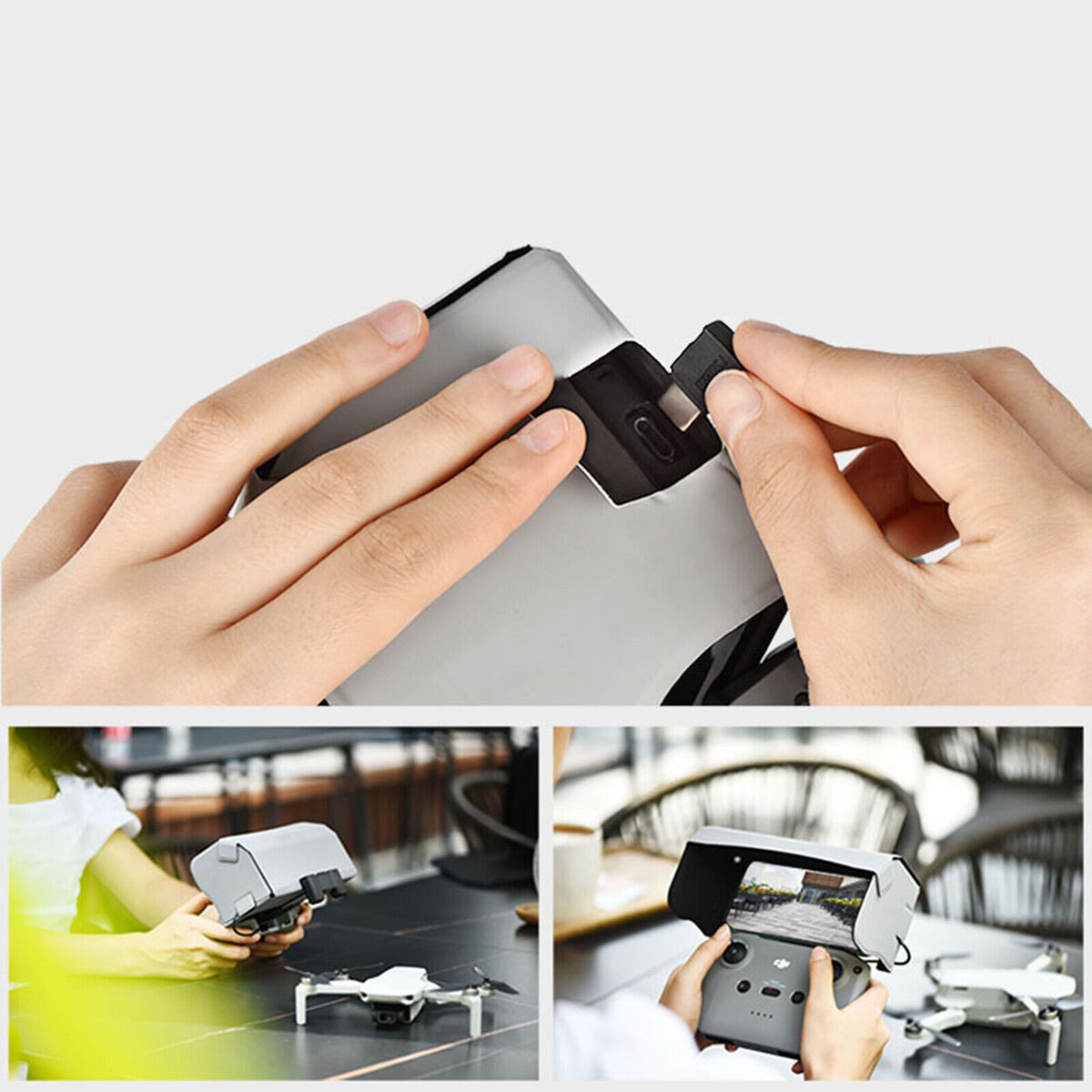 Phone Sun Hood Drone Visor Sunshade Accessories for DJI MAVIC Air 2/Mini 2 Drone