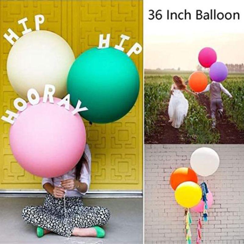 10pcs 36 Inch Giant Balloon Round Inflable Latex Jumbo Thick Balloons Wedding