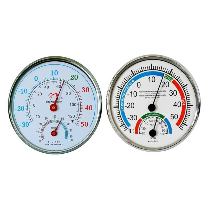 Wall Hanging Thermometer Hygrometer No Needed Battery Fit for Indoor Outdoor