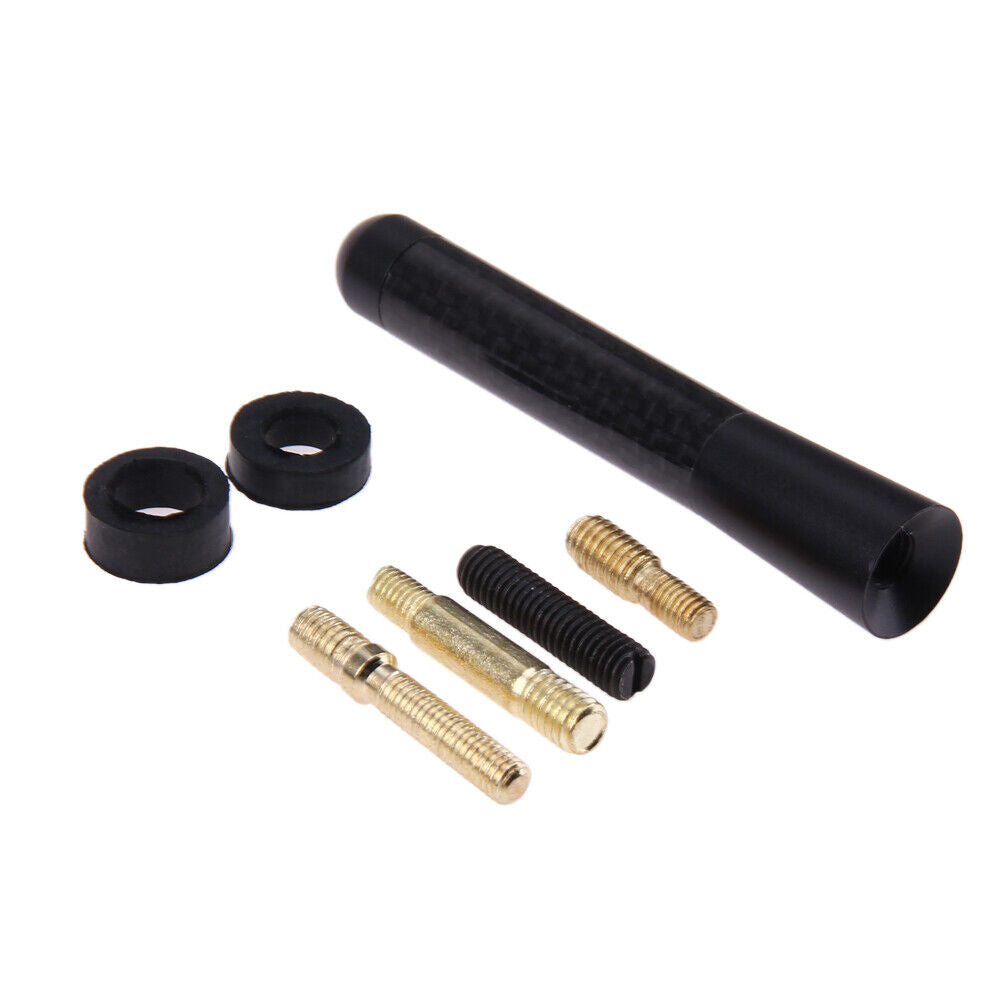 8cm Mini Universal Carbon Fiber FM Short Antenna Aerials For Ford Focus 2 3
