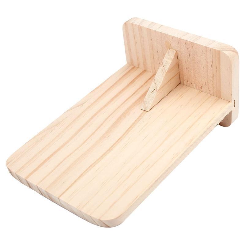 Bird Perch Stand Natural Wood  Platform for Parakeets Cockatiels Lovebirds