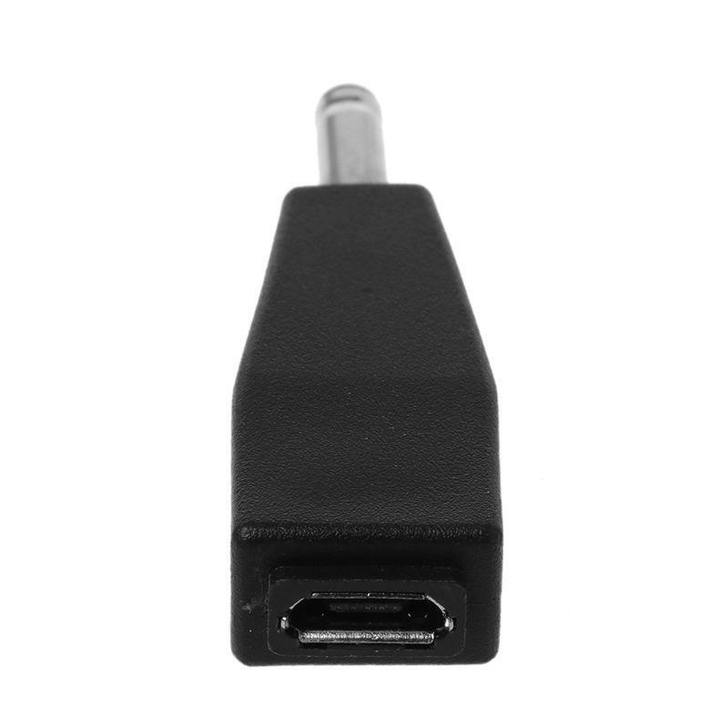 Micro USB Female To DC 3.5x1.35mm Male Plug Jack Converter Adapter Charge for PC