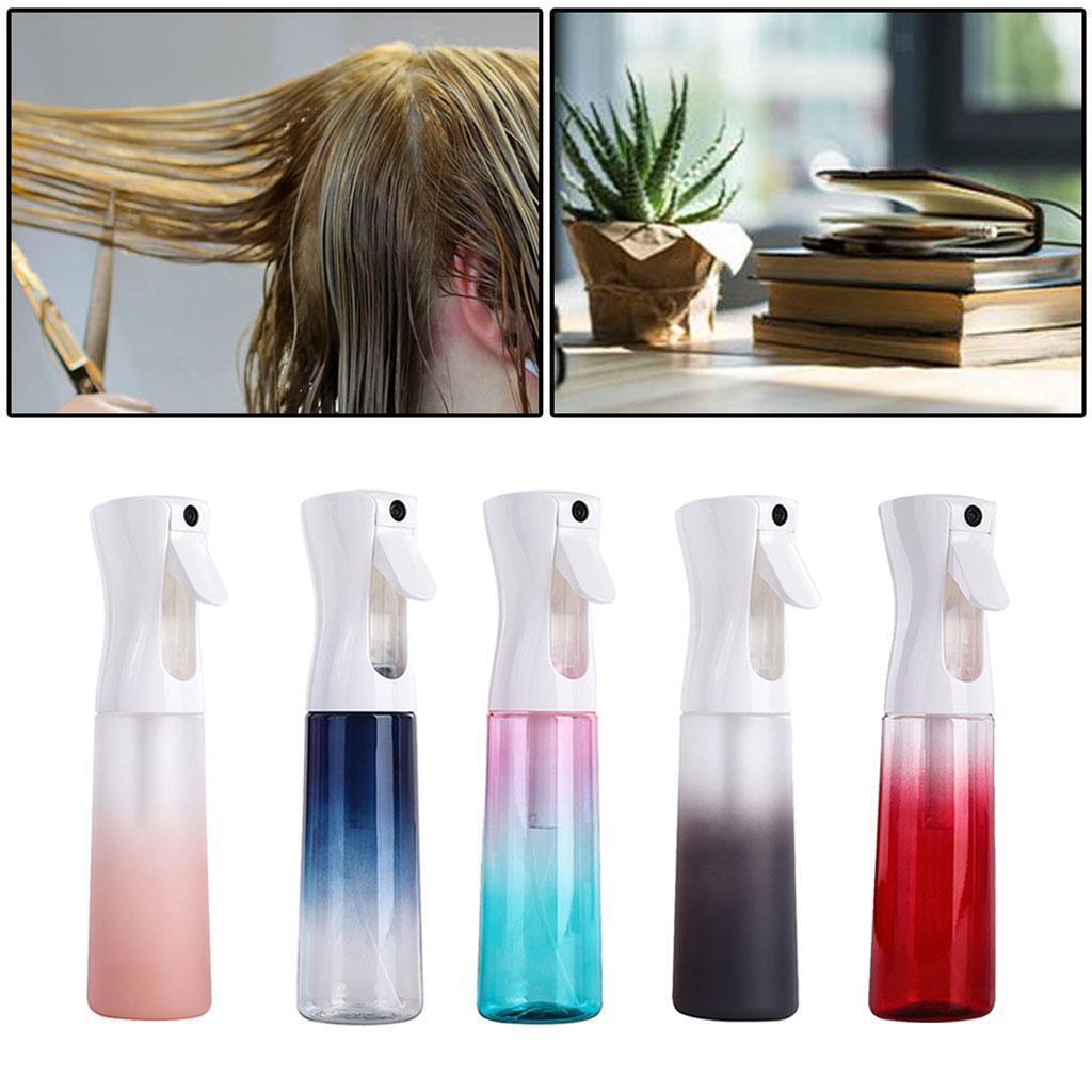 5x Multifunction Gradient Color Salon Spray Bottle 300ml  Mist Continuous