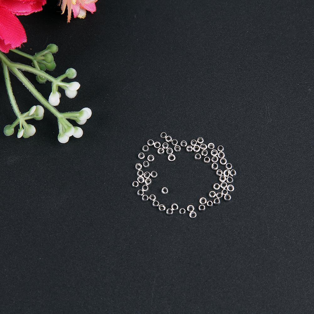 3000pcs 6colors/box 2mm Brass Round Crimp End Beads for Jewelry Accessories