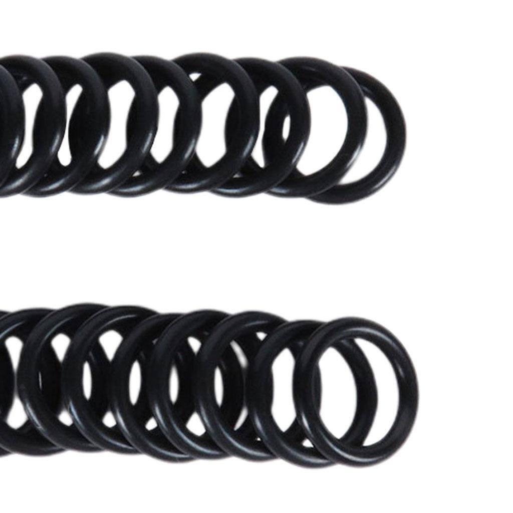20Pcs Rubber O-Rings Seal Gaskets Oil Resistant Flexible Technical Black Hoses