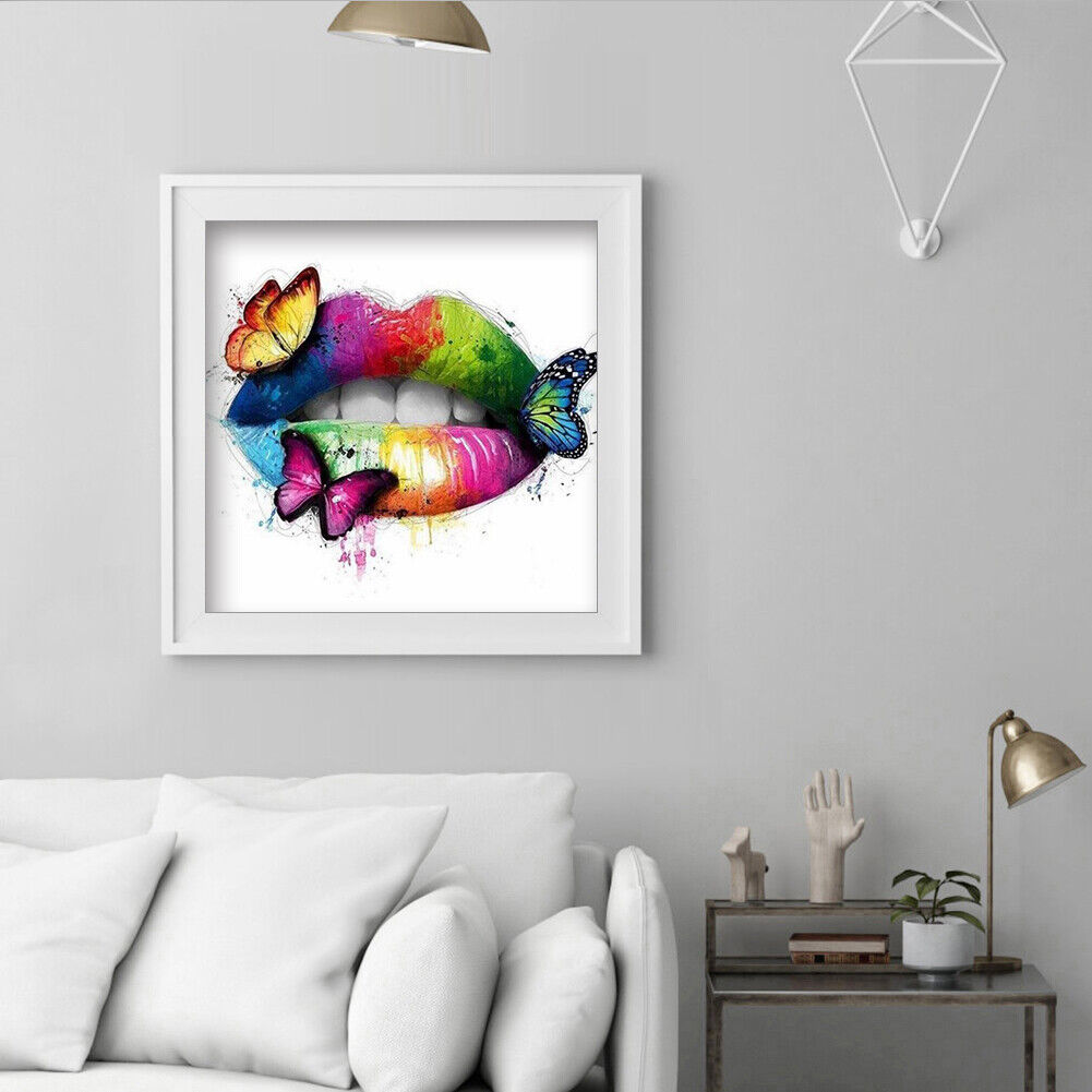 Graffiti Lip Full Drill Diamond Painting 5D Bead Art Mosaic Kit Picture