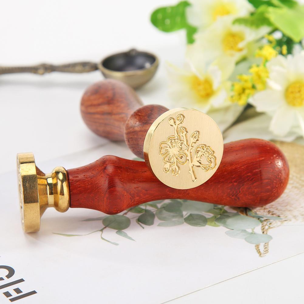 Wax Seal Stamp Plant Printed Fire Painting Stamping DIY Envelopes (C137)