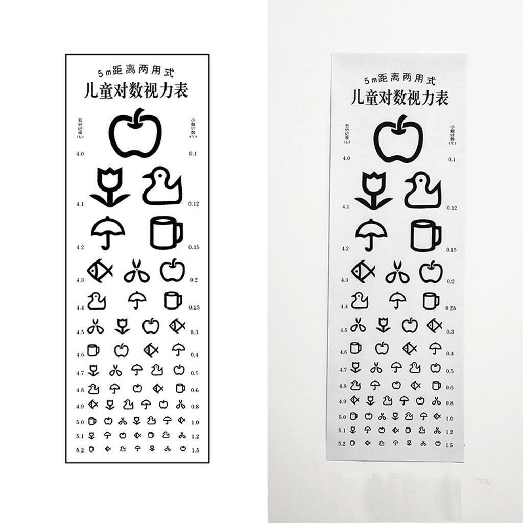 Kindergarten Eye Test Chart Non-reflective Visual Testing Chart  School
