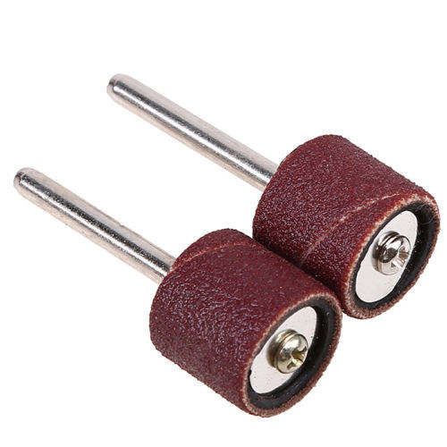 50Pcs 1/2" Sanding Bands Sleeves Drums with 2 Mandrels For Rotary Tool AU