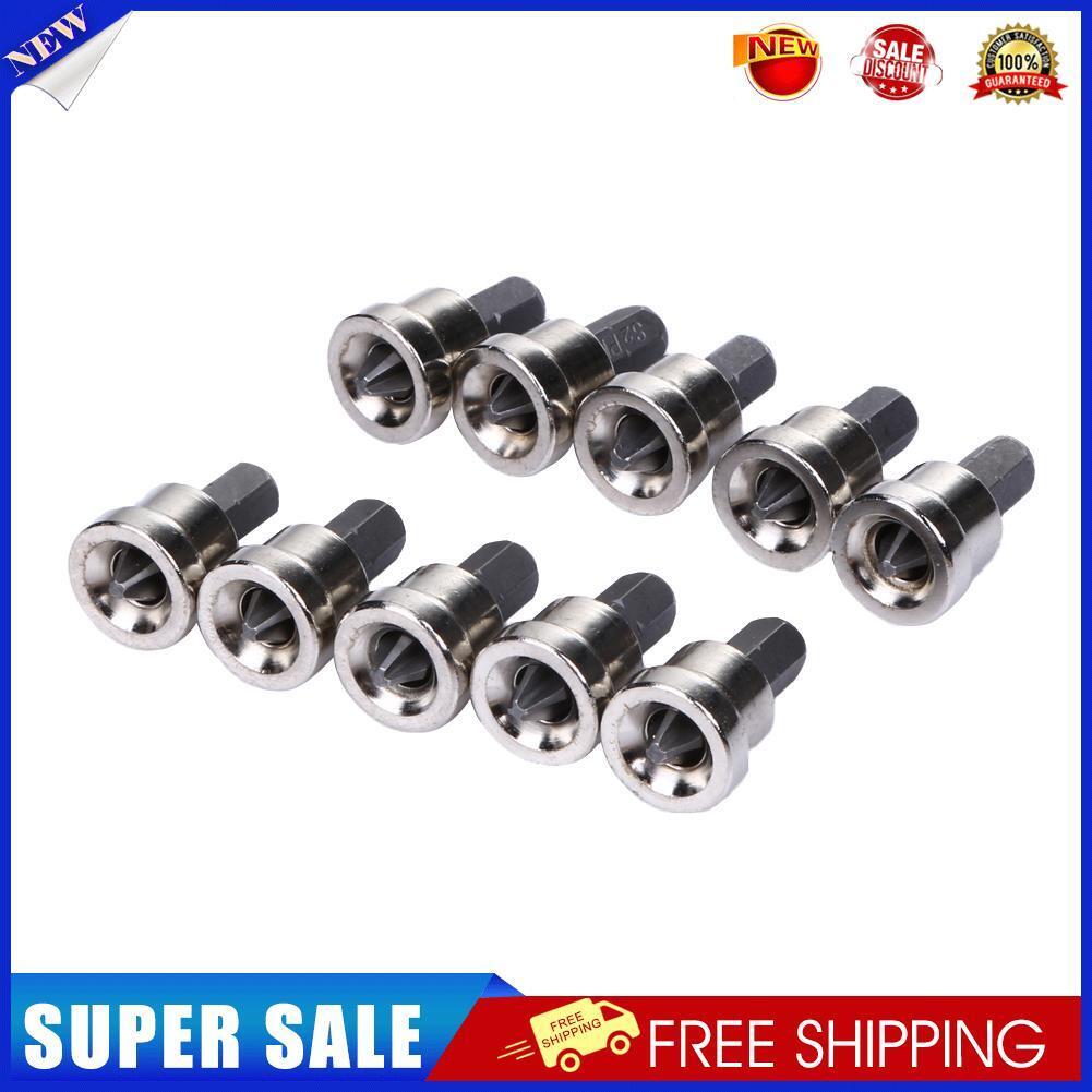 10pcs Depth Stop Plasterboard Screws Locating Screwdriver Bits PH2 Hex