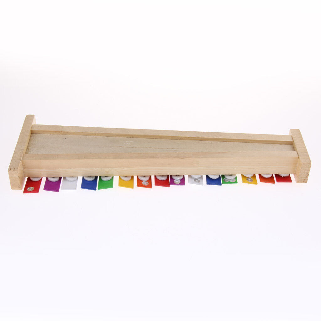 Wooden 15 Notes Xylophone  Percussion with Mallets for Children Music