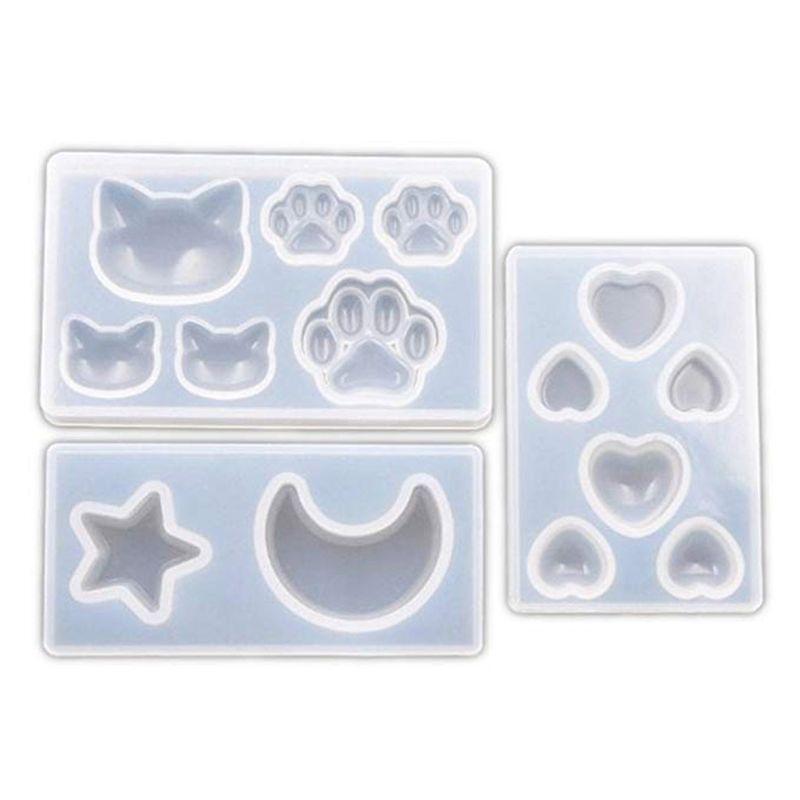 Moon Star Cat Claw Love Silicone Mold Diy Jewelry Decoration Molds Home Decor