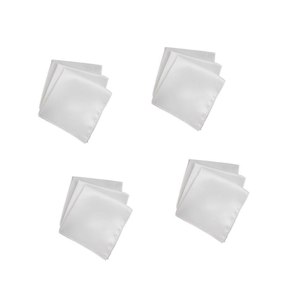 40Pcs  Solid Pocket   Hankie Towel Party Hanky 12"X12"