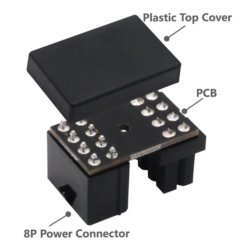 ATX 8-Pin Female to 8pin Male 180 Degree Power Adapter for PC Graphics Card