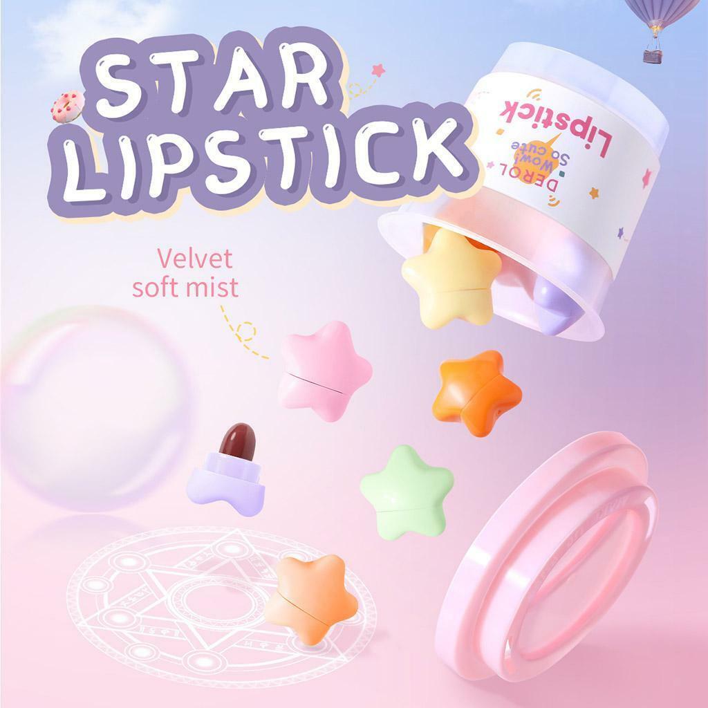 Capsule Lipstick Set Cute Waterproof Lip Stick Lip Tint for Cosmetics Girls