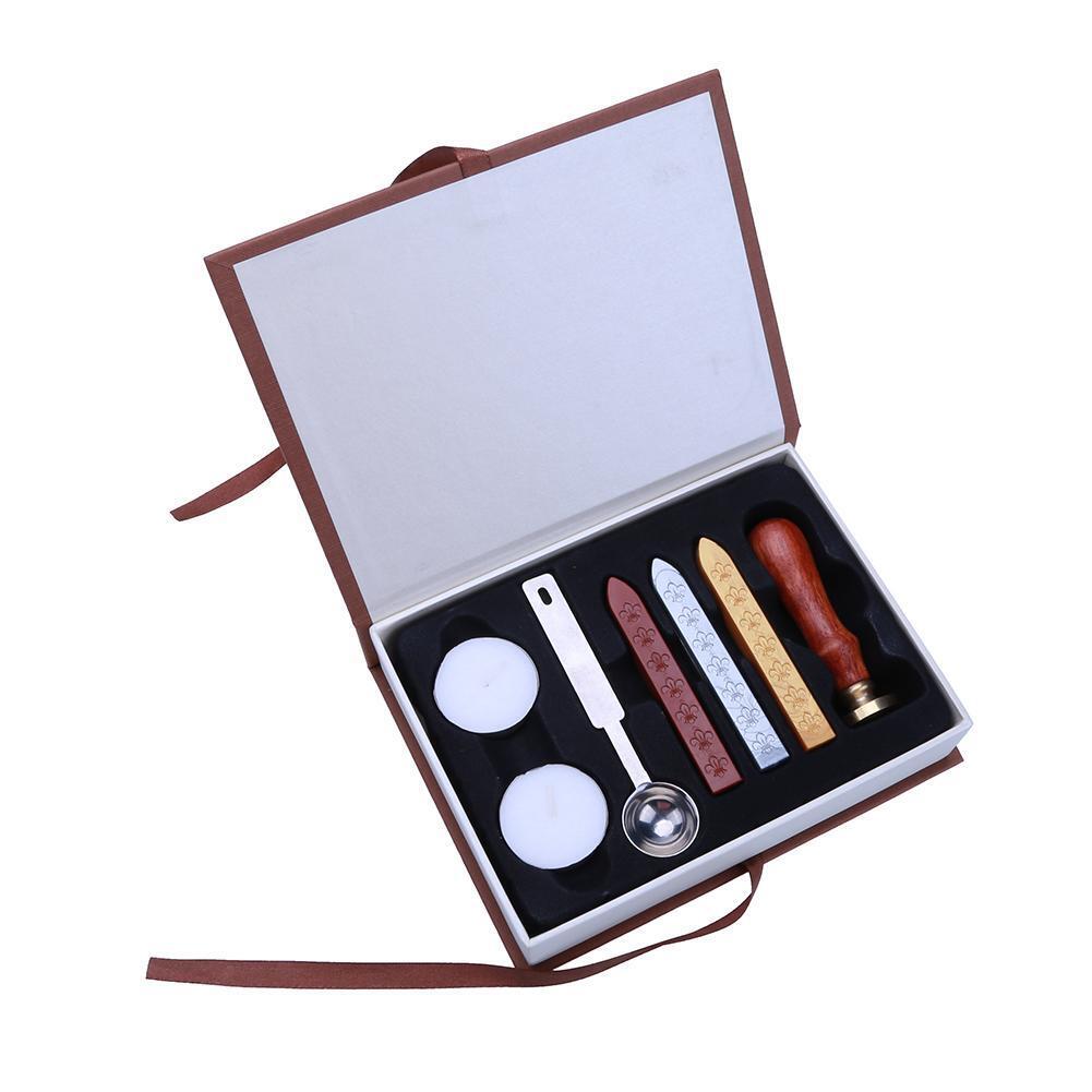English Alphabets Five-petaled Flower Metal Hot Sealing Wax Clear Stamps(R)