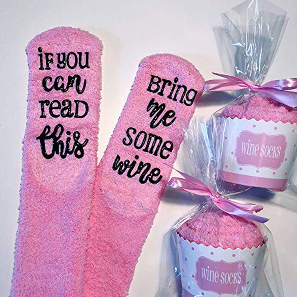 Thicken Women Coral Fleece Socks Calf Socks Absorb Sweat Sleep Socks (Pink)