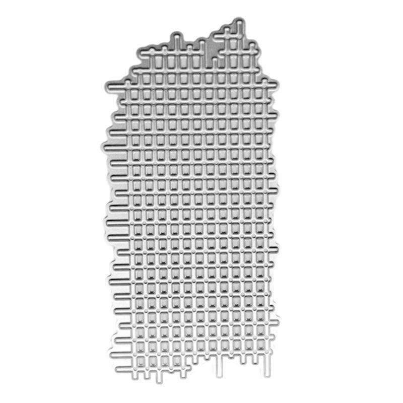 New Grid Background Metal Cutting Dies for DIY Scrapbooking Album Paper Cards