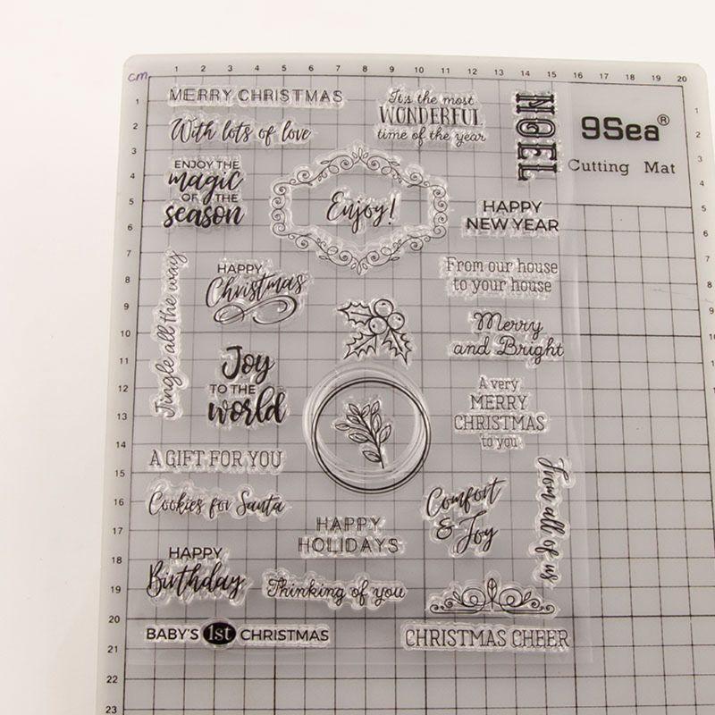 Happy Birthday Christmas Silicone Clear Seal Stamp DIY Scrapbooking Embossing