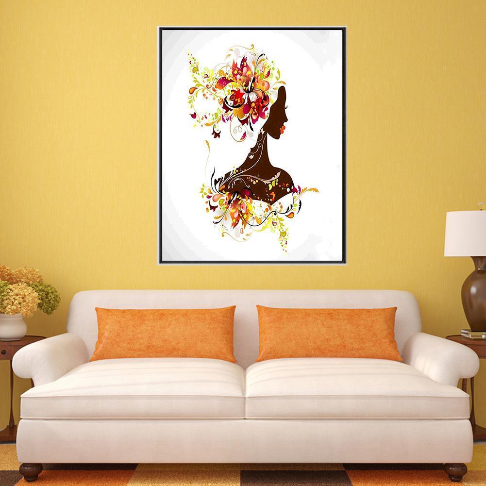 Flower Fairy 5D Diamond DIY Painting Kit Home Decor Craft 30 X 30cm(A)