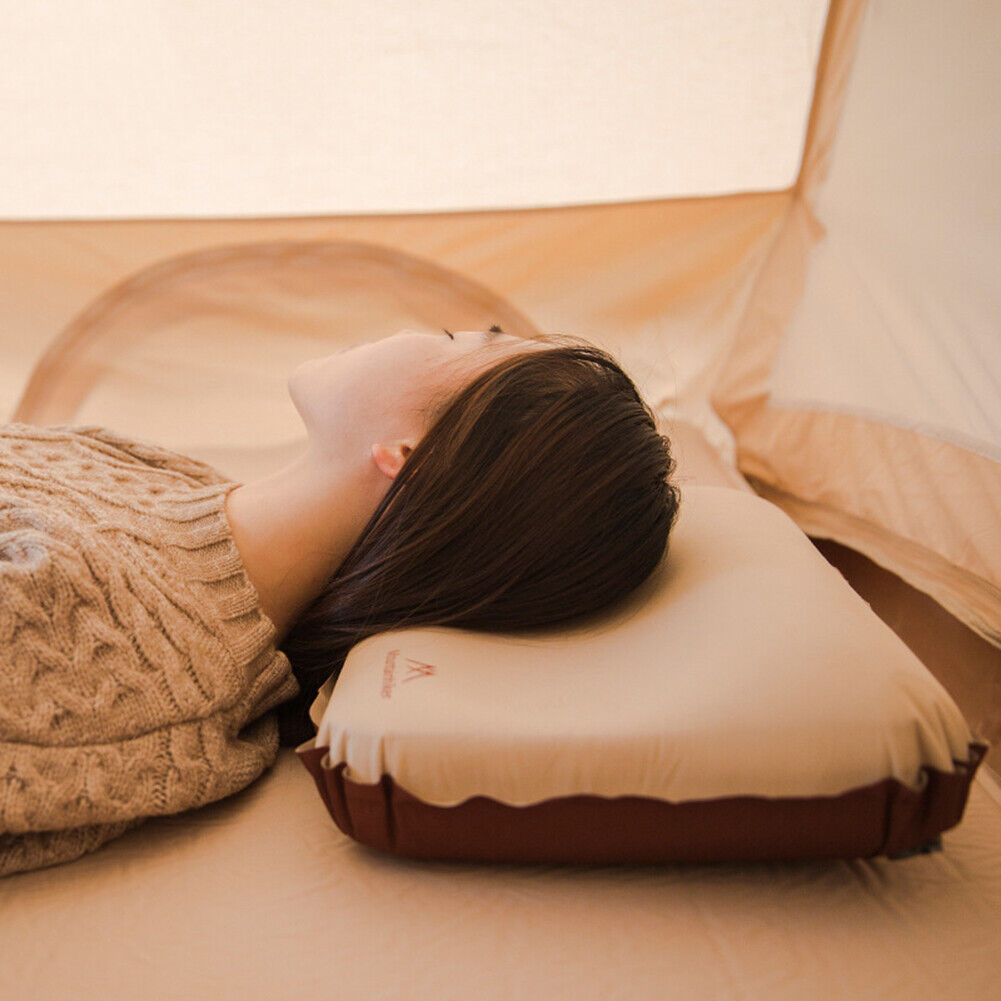 Inflatable Air Pillow Sleeping Camping Travel U-shape TPU Head Rest Support