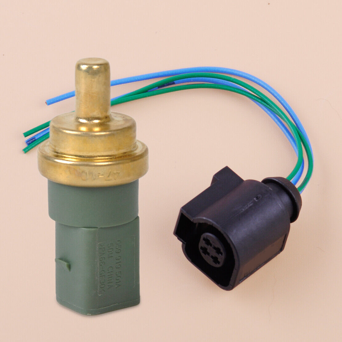 4 Pin Coolant Temperature Sensor Set Fit for Jetta Golf Passat AUDI Clip Plug Li