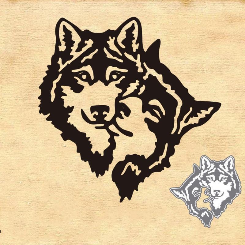 Christmas Wolf Metal Cutting Dies Stencil DIY Scrapbooking Album Paper Card Mold