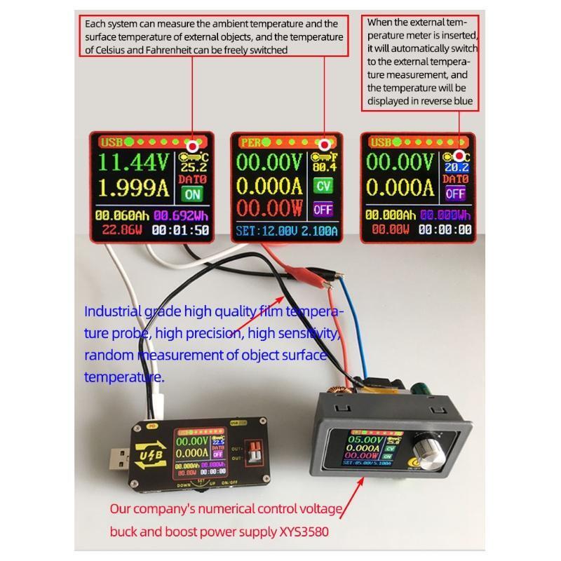 XY-UMPD USB Color Screen Charging Tester CNC Buck-Boost Power Supply PD Ammeter
