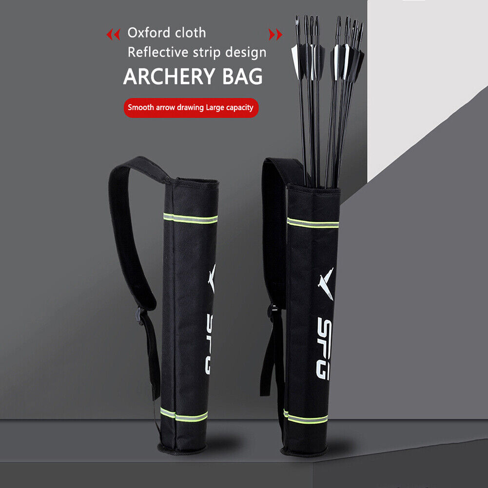 Archery Arrow Quiver Holder Pocket Carrying Bag Hanging Bow Storage Pouch