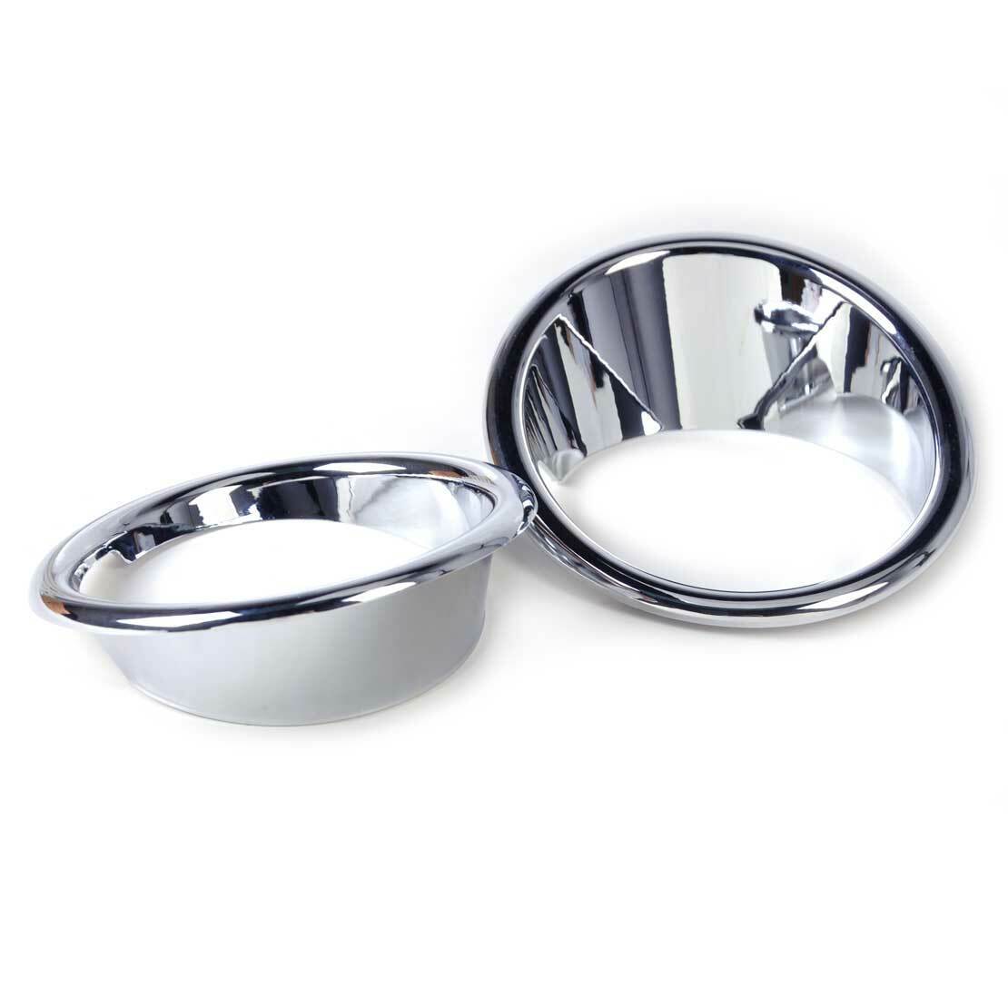2x Chrome Plated Cover Trim Fit For BMW X5 F15 2014 2015 Front Fog Light Lamp Li