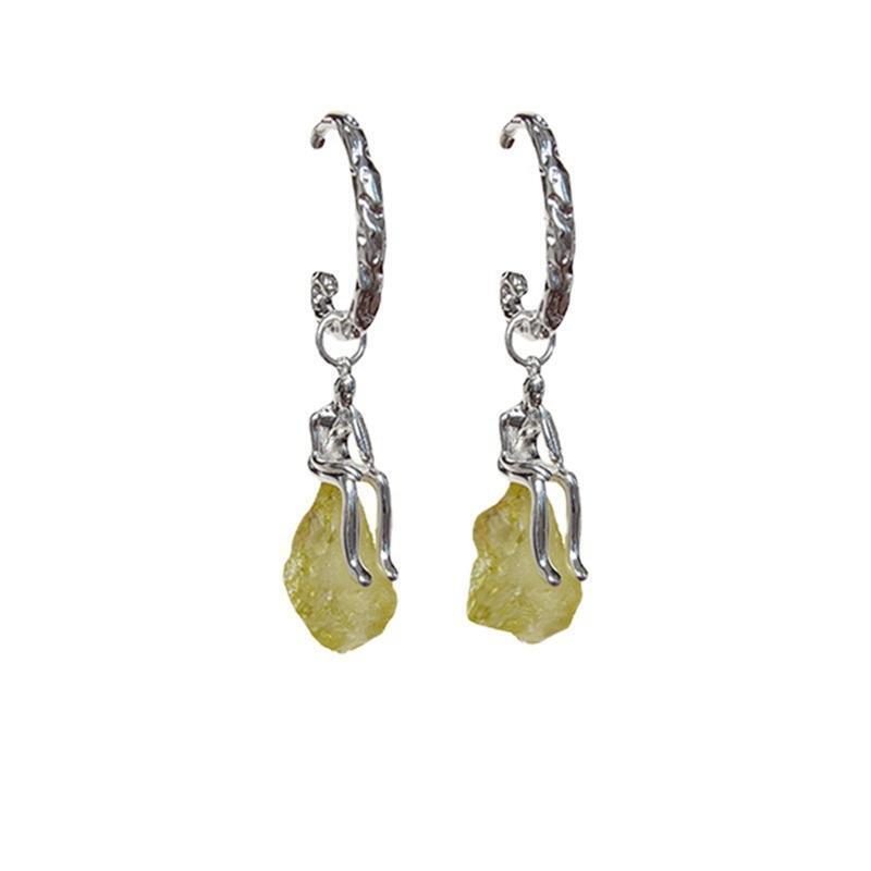 Novelty Thinker Dangle Earrings Culture Style Abstract Art Earrings Ornament
