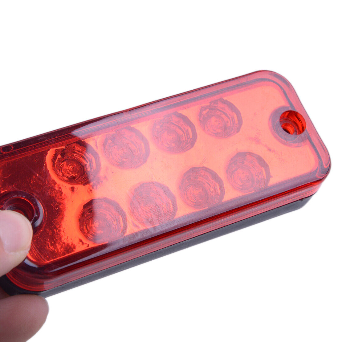 2Pcs Red 8LED Side Marker Indicator Tail Light Truck Lorry Trailer ATV SUV UTE