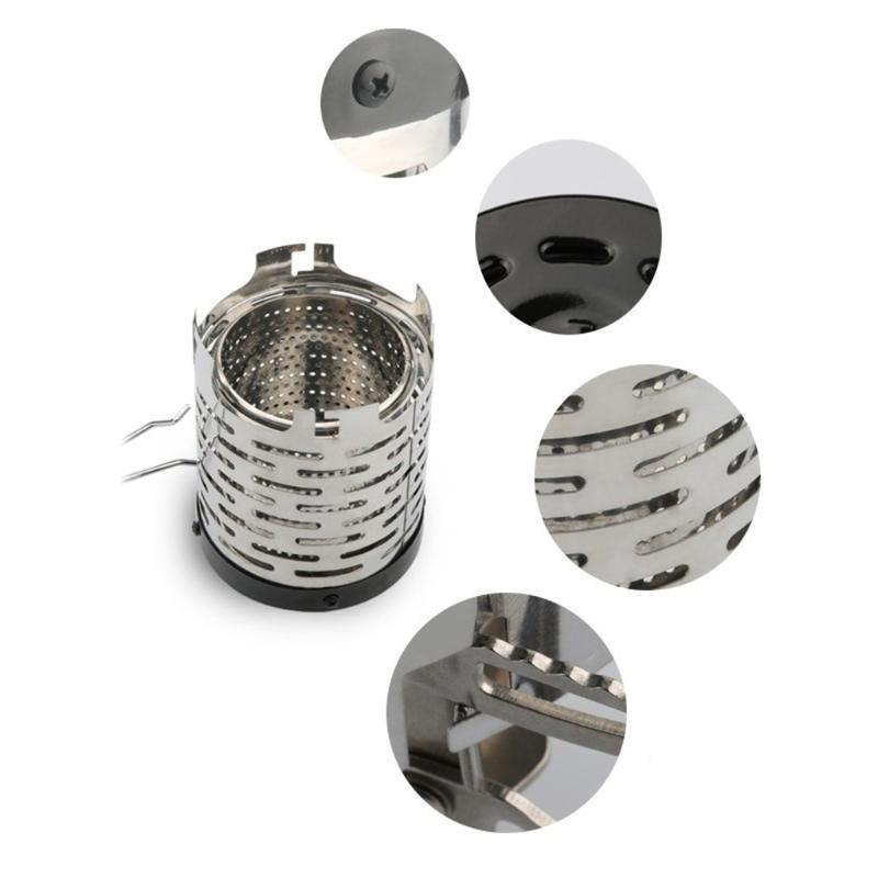 Outdoor Mini Heater Stove Stainless Steel Camping Tent Warming Stove Cover