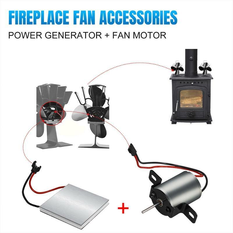 Winter Fireplace Fan Motor Easy to Install Pure Copper Wire Motor Accessories
