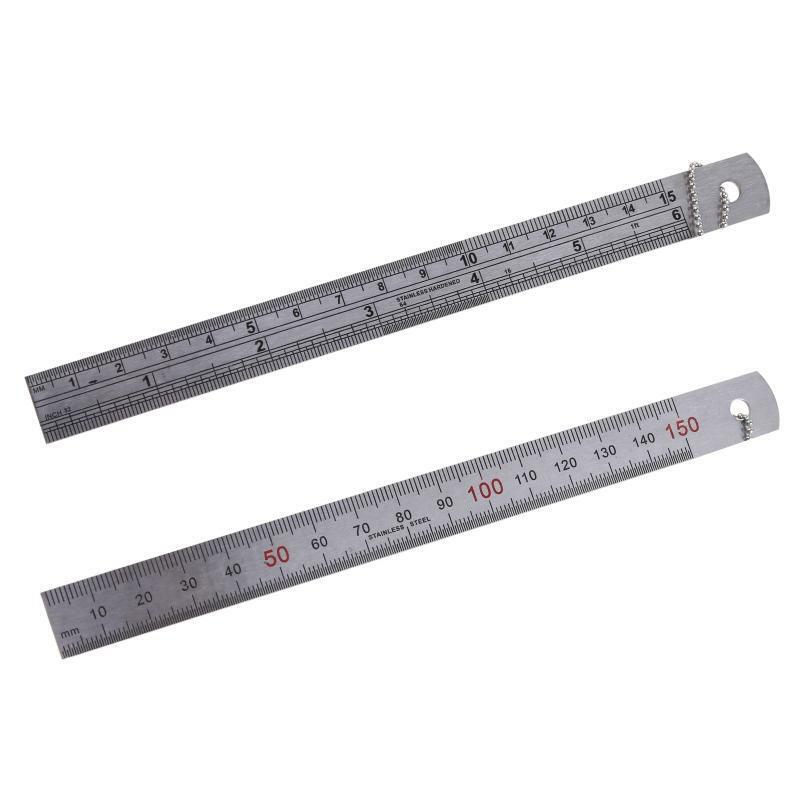 Stainless Steel Welding Taper Metal Welding Taper Feeler Gauge Ruler 1-15mm