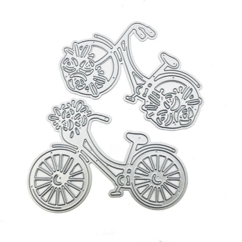 Bike Bicycle Metal Cutting Dies Stencil Scrapbooking DIY Album Stamp Paper Card