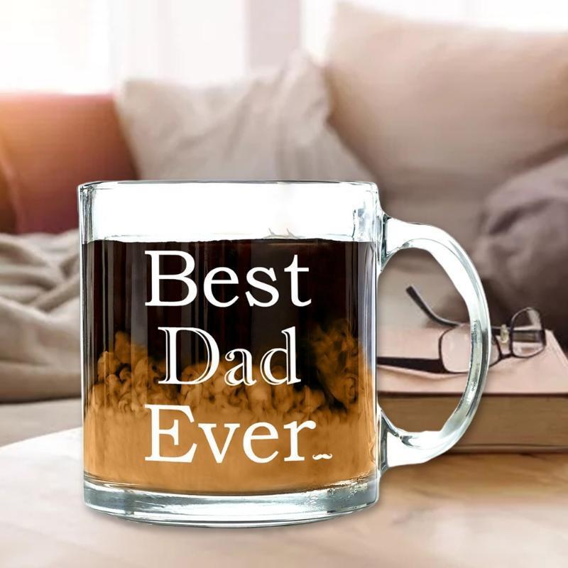 Funny Glass Coffee Mug - Christmas Gifts For Mom or Dad From Kids, Son