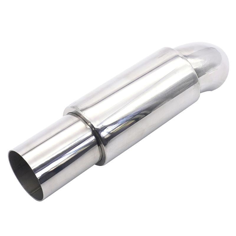 Car Exhaust Pipe Tip Rear Tail Muffler Stainless Chrome Universal Accessories