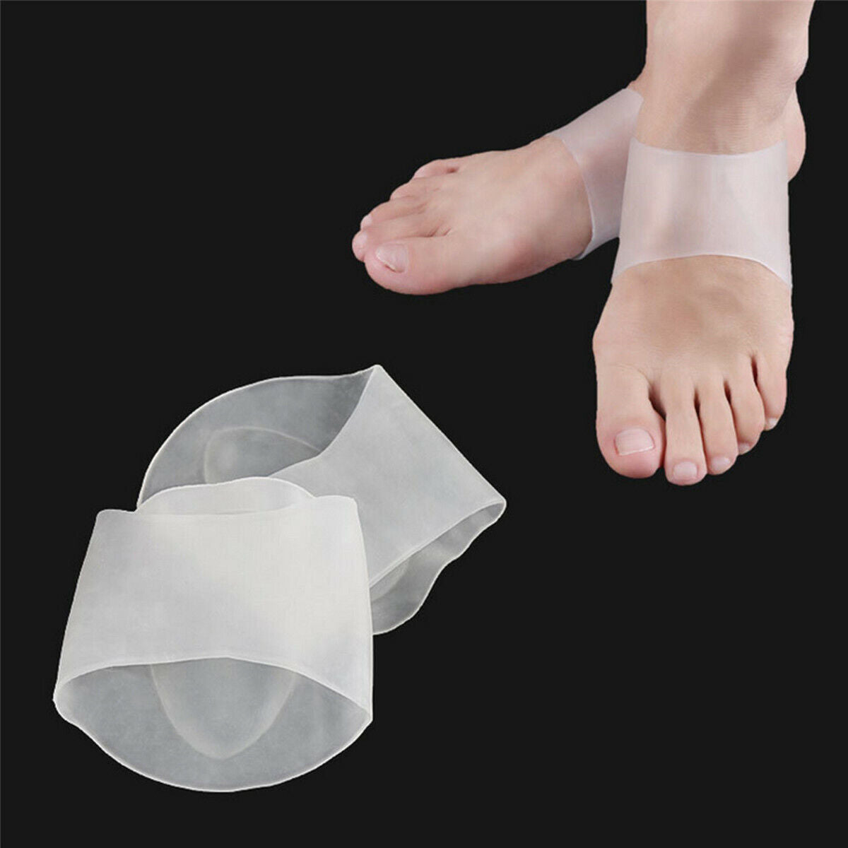1 Pair Arch Support Gel Orthotic Insole Plantar Fasciitis Foot Sleeve Cushion