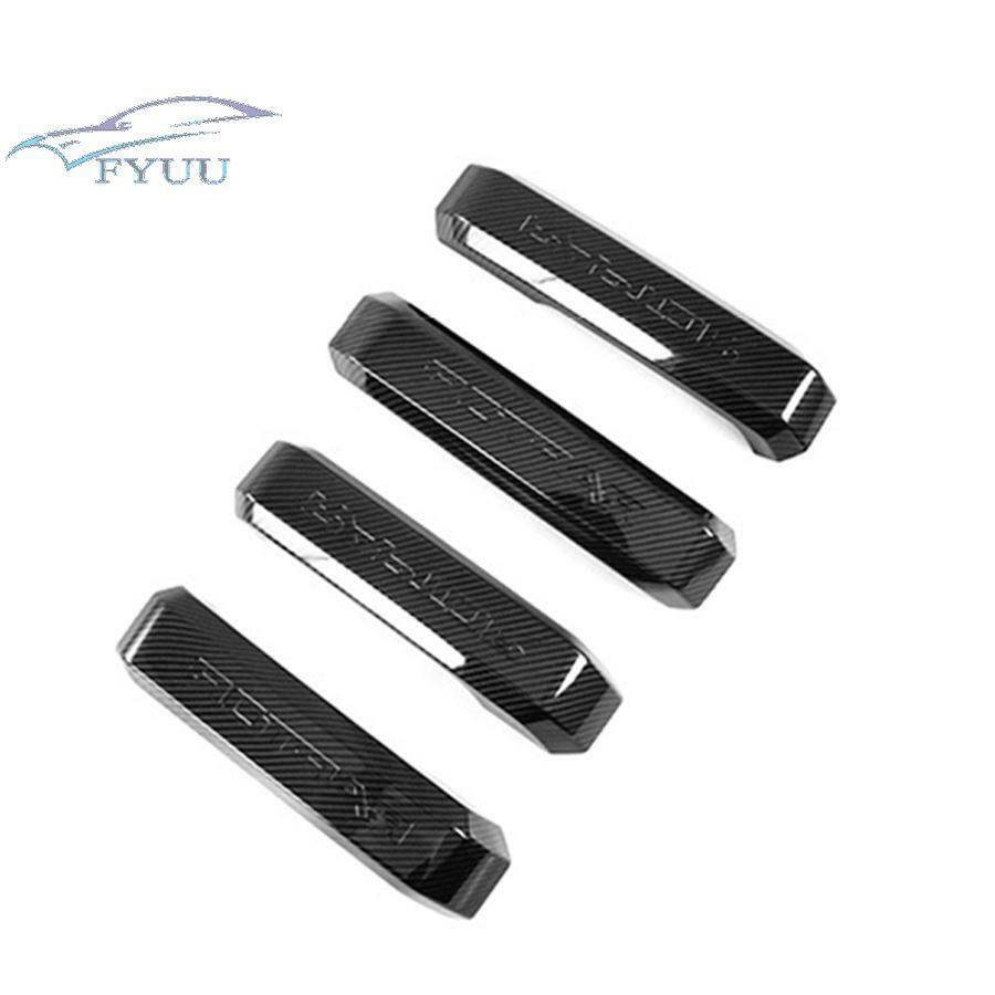 4PCS Carbon Fiber Style Truck Decor Door Handle Cover Trim For Ford F150 15-19