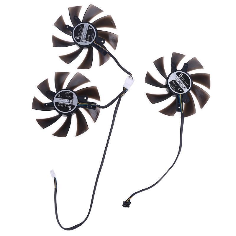 3pcs DC12V Graphics Card Cooling Fan for Gainward GeForce RTX 2060 2080 Super